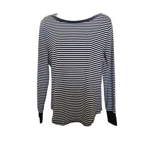 Lauren Ralph Lauren Navy and White Striped Top